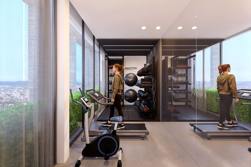 Departamentos en venta en mazatlán con Gimnasio Privado en Arium Tower