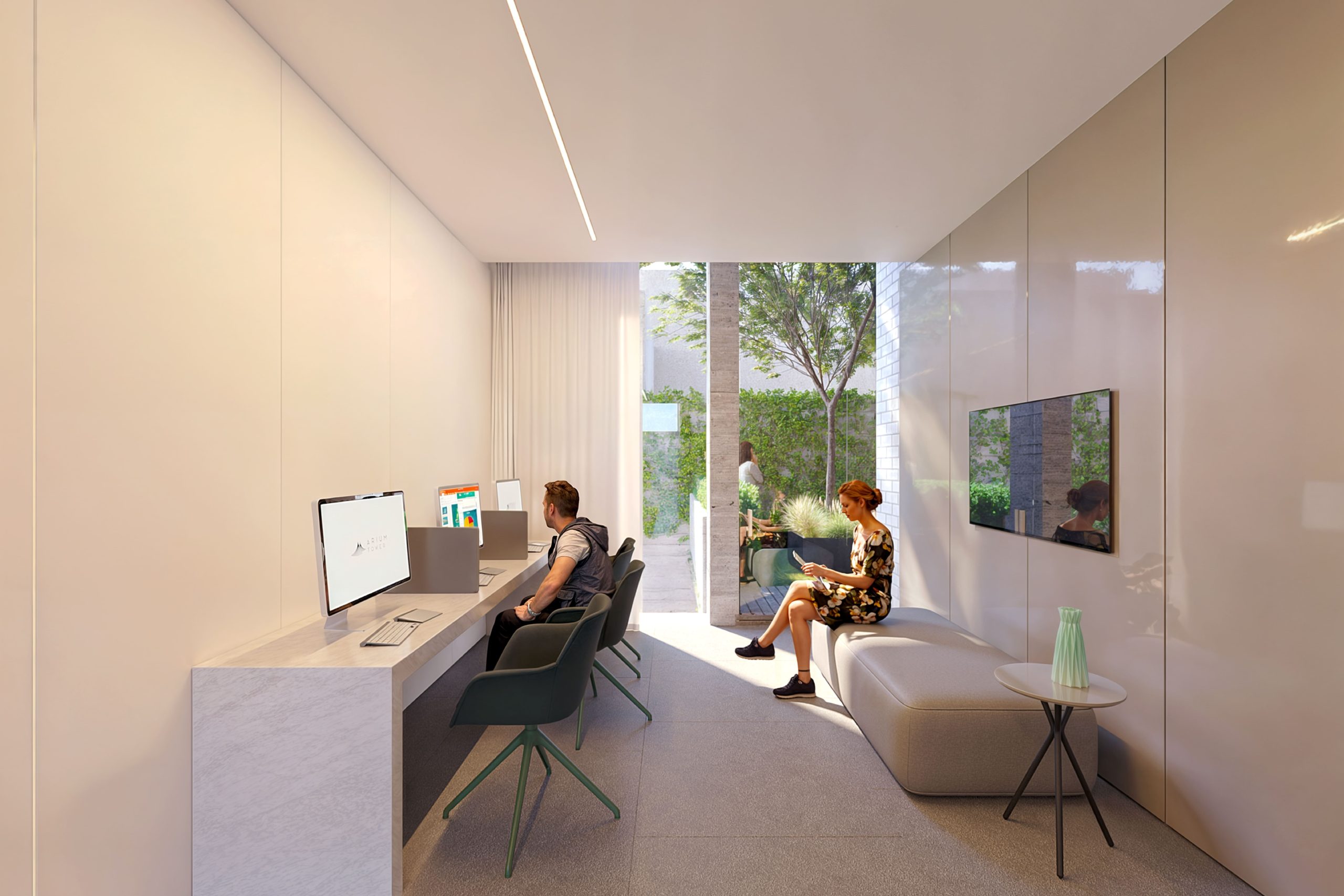 Departamentos en venta en mazatlán con Coworking y área de trabajo en Arium Tower Mazatlán