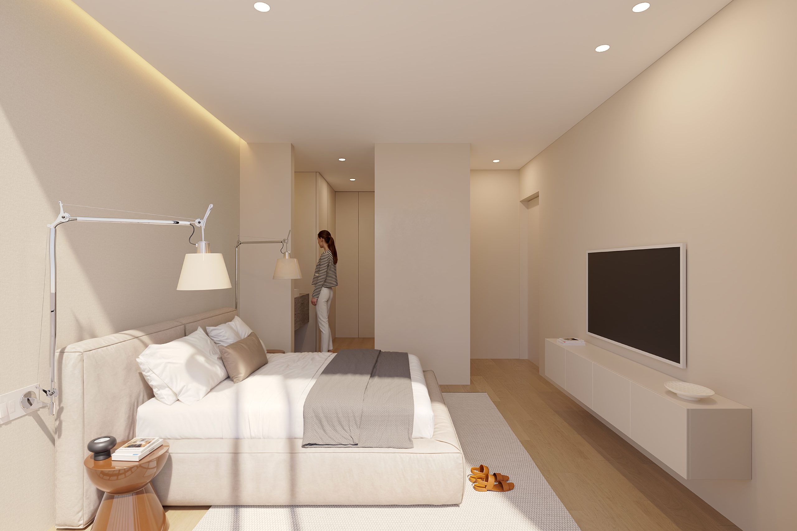 Recámara principal departamentos en venta en mazatlán en Arium Tower